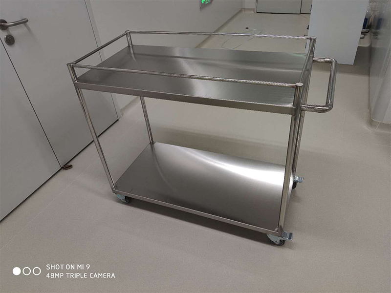 实验室推车哪种好？不锈钢推车承重400kg_货架配置提效方案