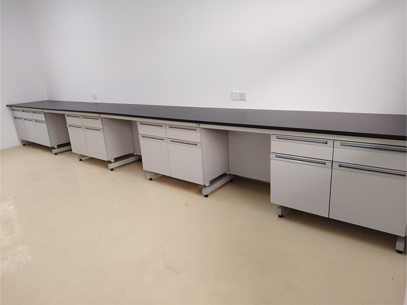 长沙电子检测实验室钢木实验台整体方案华巨升案例